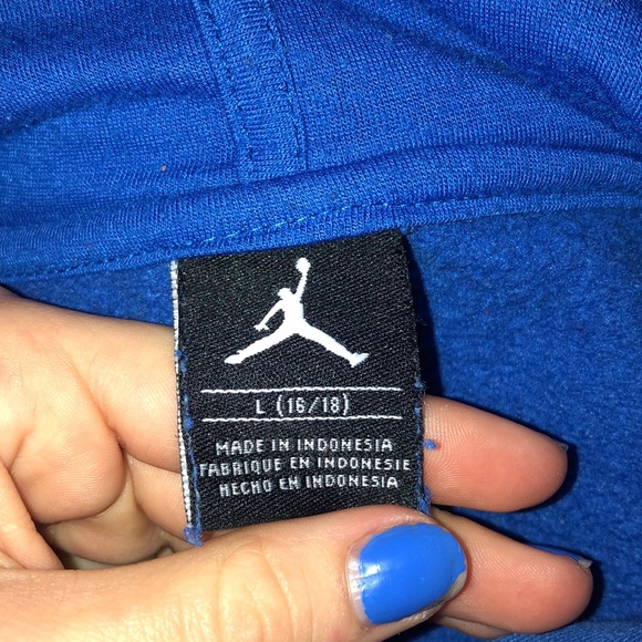 Blue Retro Air Jordan Sweatshirt - Picture 2 of 2